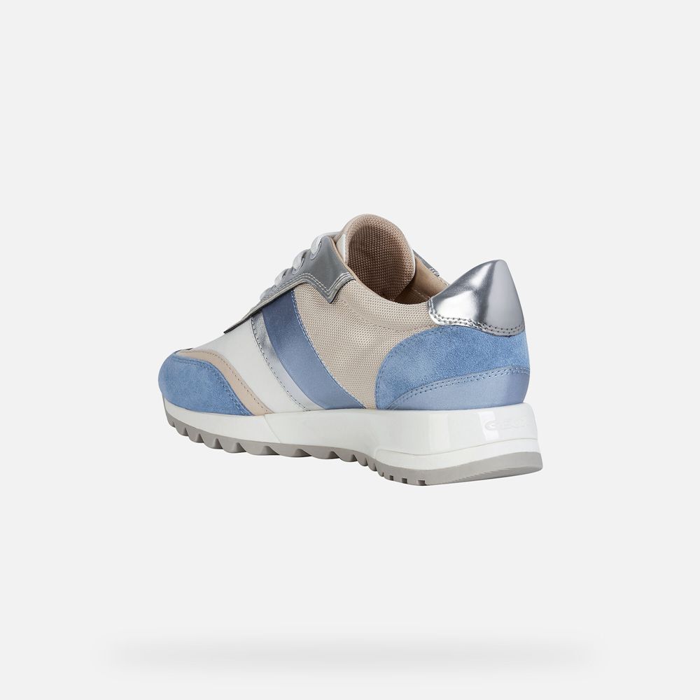 Geox Sneakers Blue/White Tabelya - Geox Womens Shoes - VQESCN967